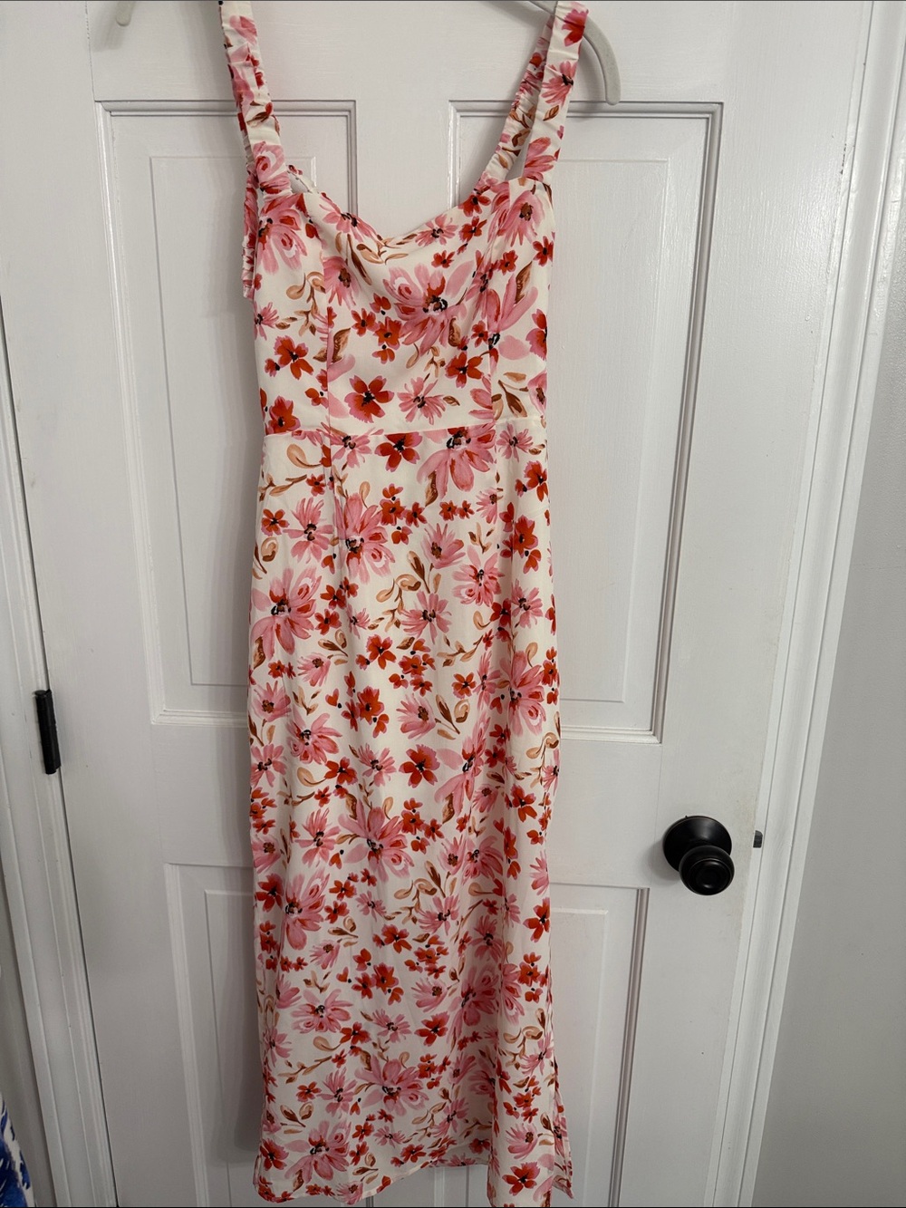 Petal & Pup Pink and Red Floral Slip Dress